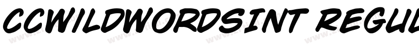 CCWildWordsInt Regul字体转换